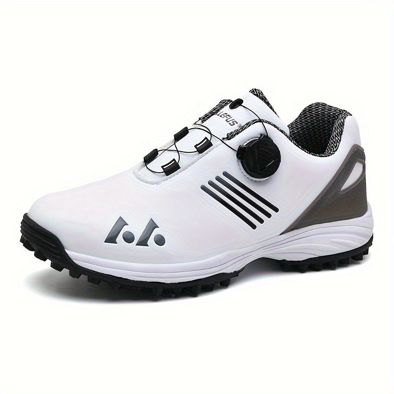 LEFUS Men's Non-Slip Golf Shoes with Swivel Closure