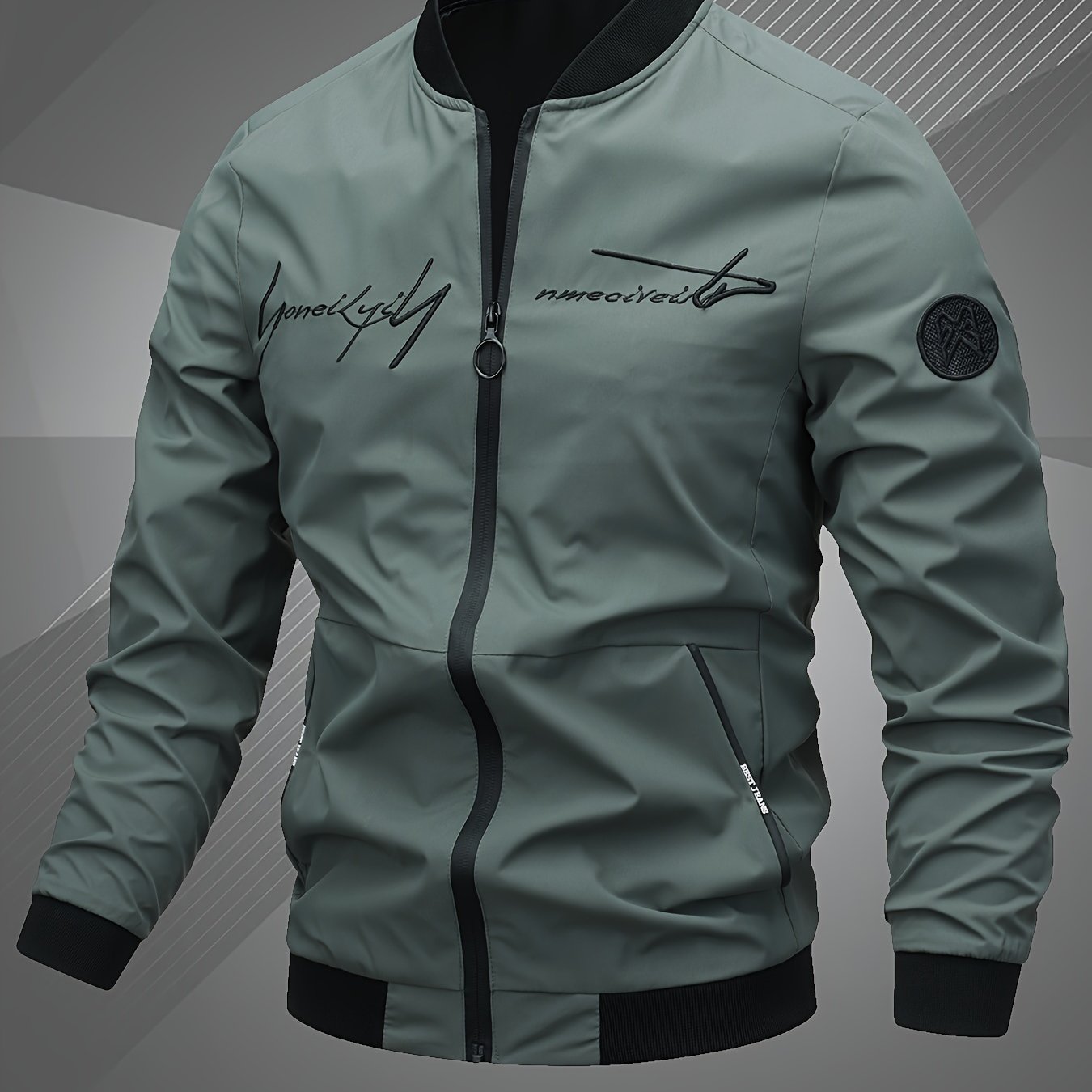 Men's Casual Bomber Jacket - Winter Fashion for Men