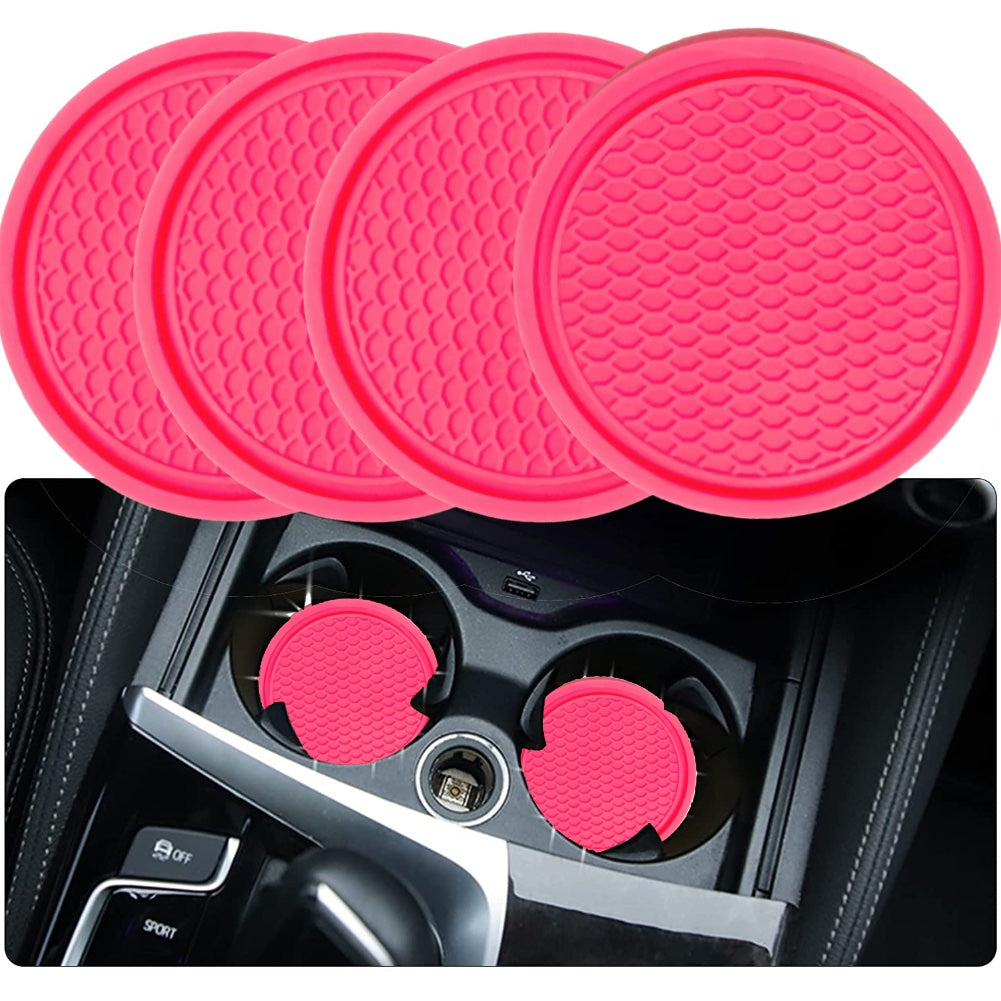Universal Car Cup Coaster - ZukMi 4pcs Non-Slip Holders