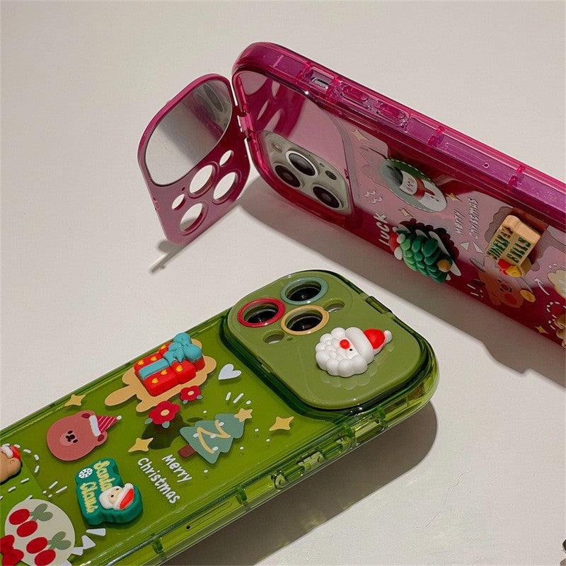 Christmas iPhone Case with 3D Doll Pendants