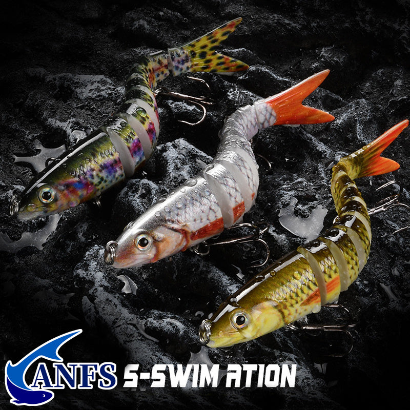 Multi Jointed Swimbait for Trout & Bass Fishing