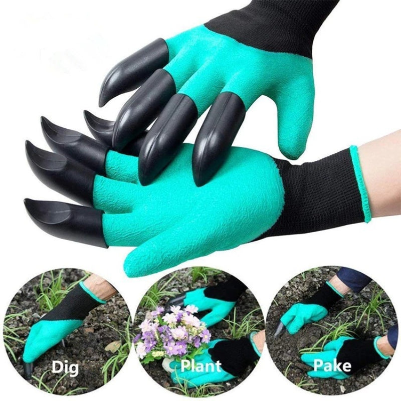 Rubber-Coated Gardening Gloves for Planting and Weeding
