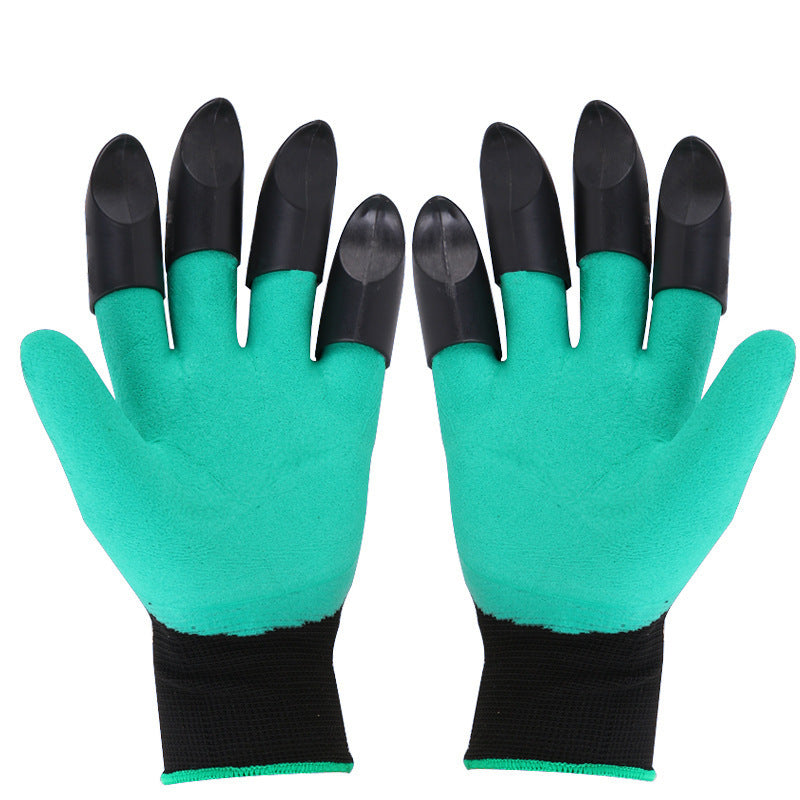 Rubber-Coated Gardening Gloves for Planting and Weeding