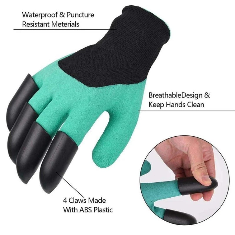 Rubber-Coated Gardening Gloves for Planting and Weeding