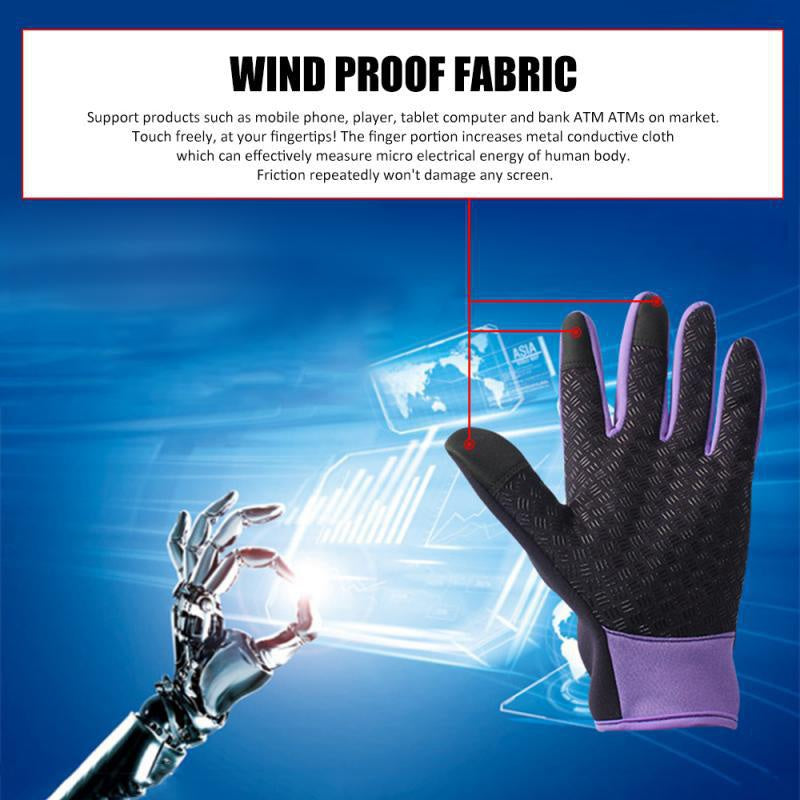 Touchscreen Windproof Gloves for Men and Women