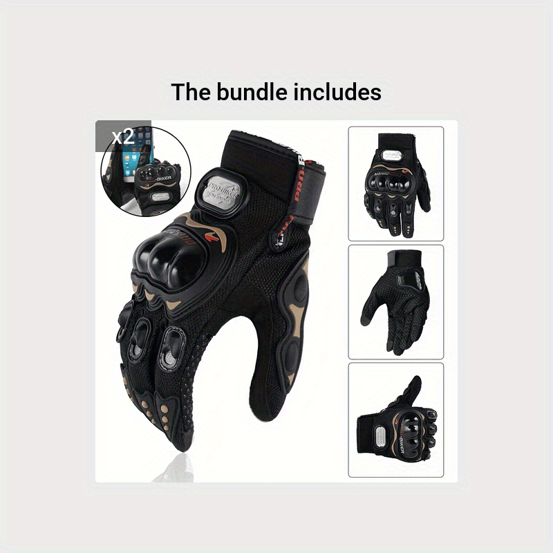 Unisex Breathable Touch Screen Cycling & Motorcycle Gloves