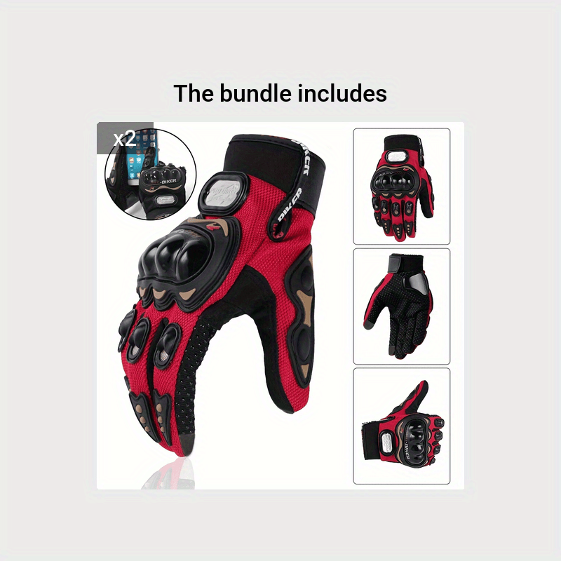 Unisex Breathable Touch Screen Cycling & Motorcycle Gloves