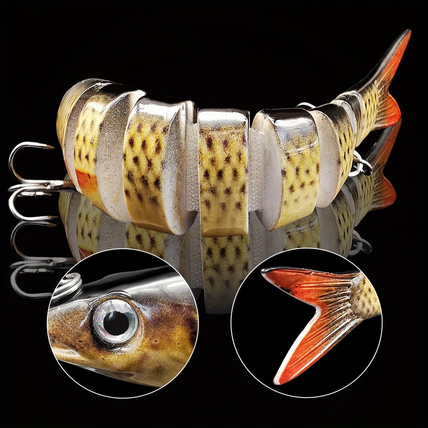 Multi Jointed Swimbait for Trout & Bass Fishing