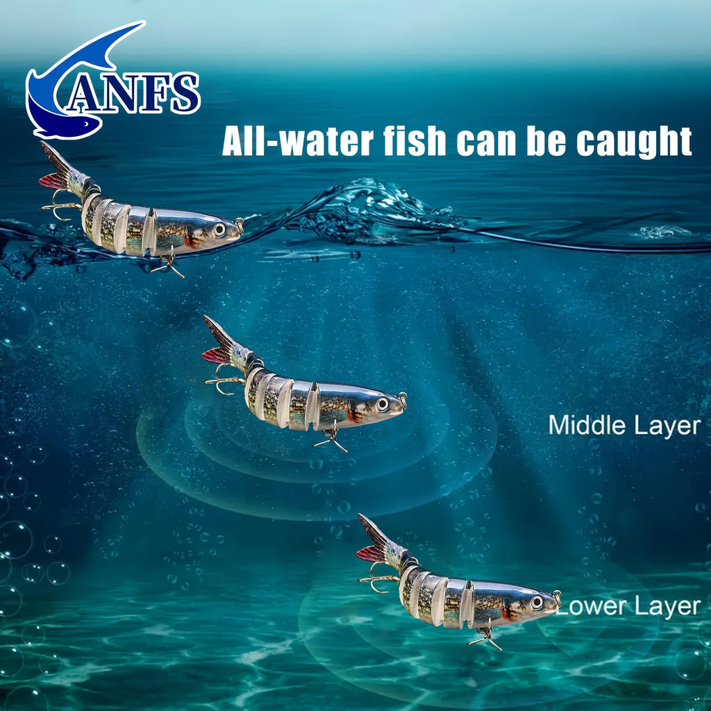 Multi Jointed Swimbait for Trout & Bass Fishing