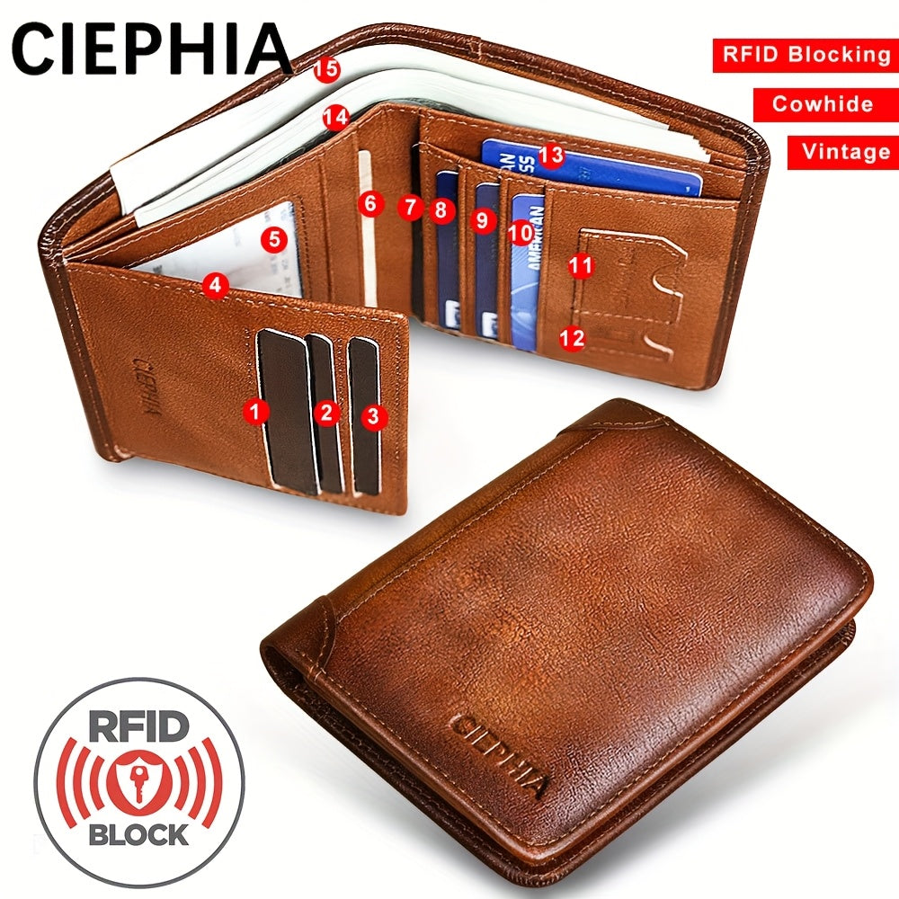 RFID Blocking Minimalist Wallet for Men - CIEPHIA