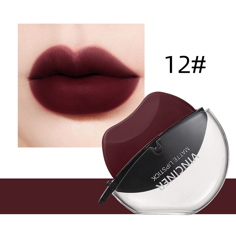 Long-lasting Matte Lipstick - 12 Waterproof Red Shades