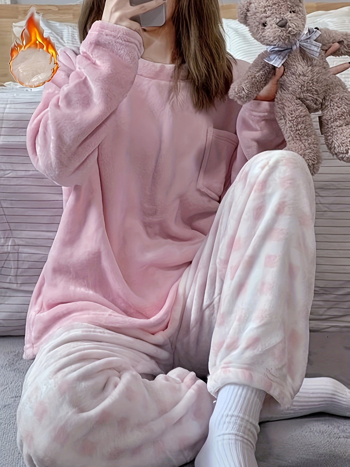 Velvet Pajama Set for Teens - Cozy Winter Wear