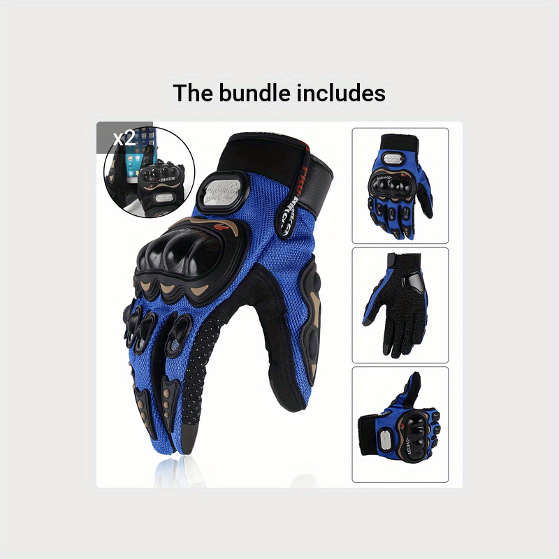 Unisex Breathable Touch Screen Cycling & Motorcycle Gloves