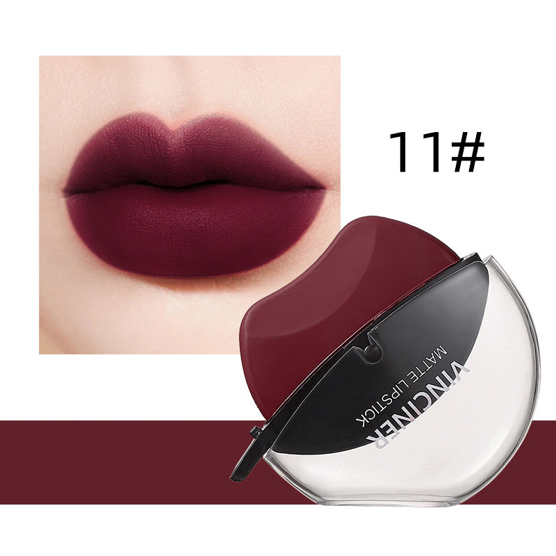 Long-lasting Matte Lipstick - 12 Waterproof Red Shades