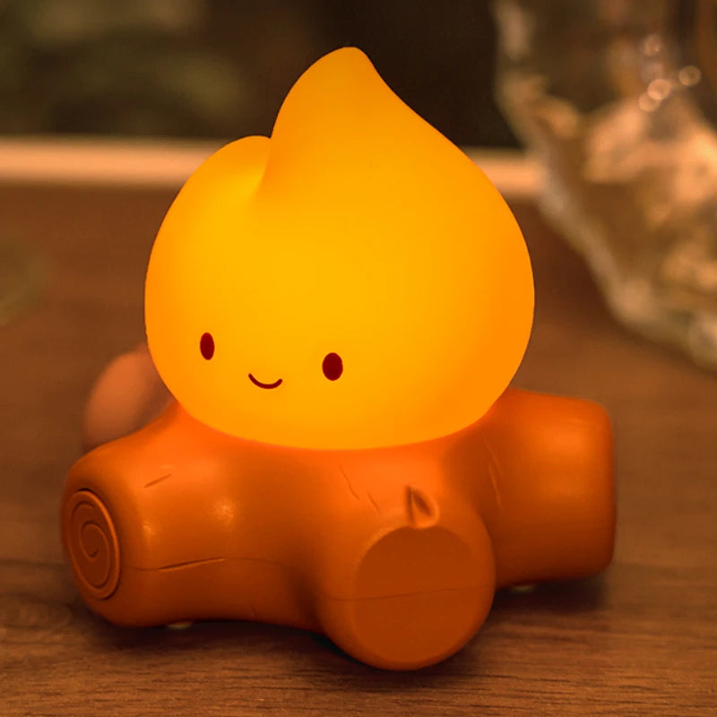 Cute Silicone Night Light - Safe Dimmable Bedside Lamp