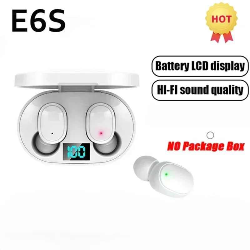 E6S TWS Wireless Bluetooth Earphones with Noise Cancelling