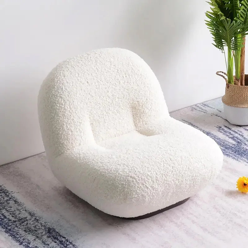 Cloud Lazy Sofa with Lamb Fleece Fabric