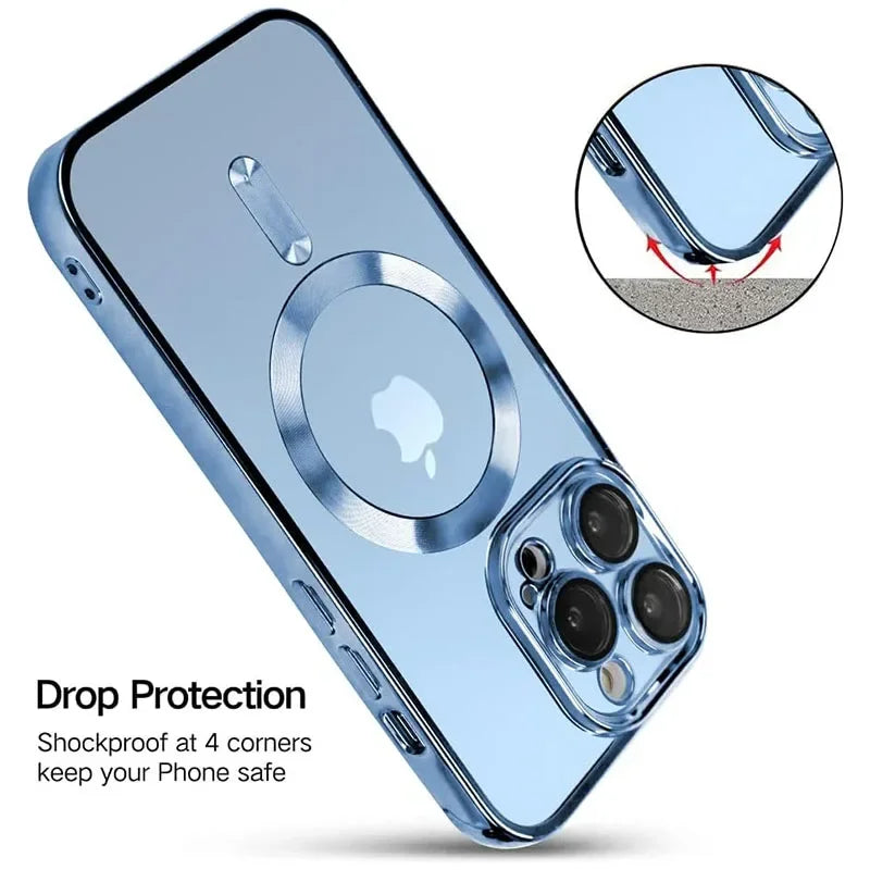 Clear Magnetic Case for iPhone - Lens Protection & Magsafe