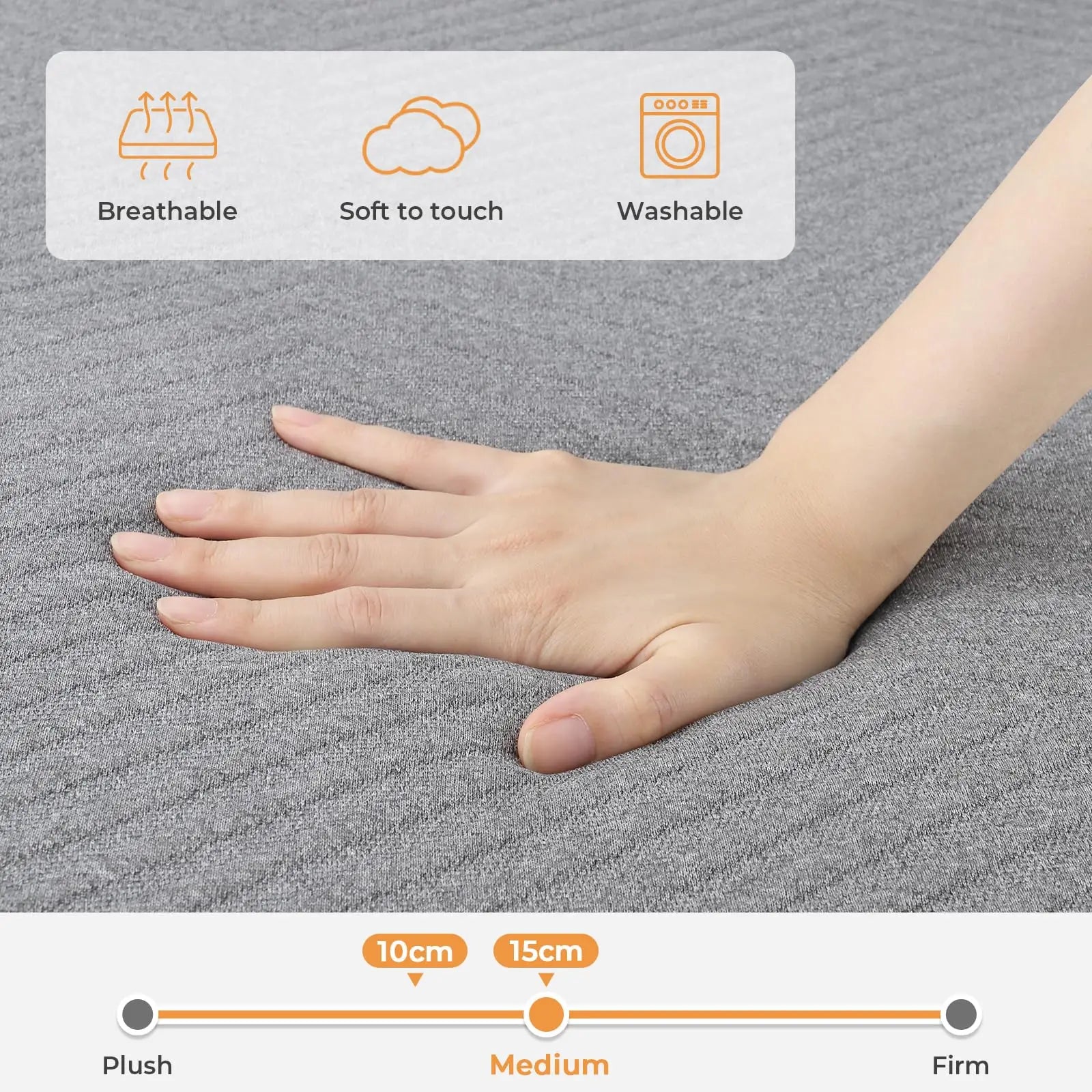 Vesgantti Folding Memory Foam Mattress - Ideal for Travel