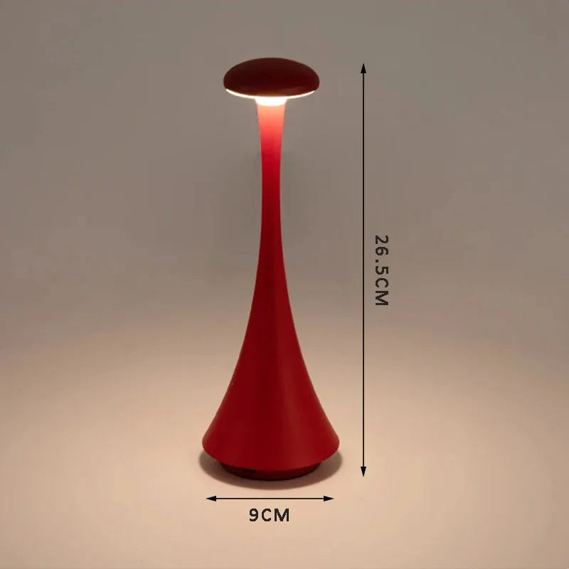 Rechargeable Mushroom Table Lamp with Touch Control