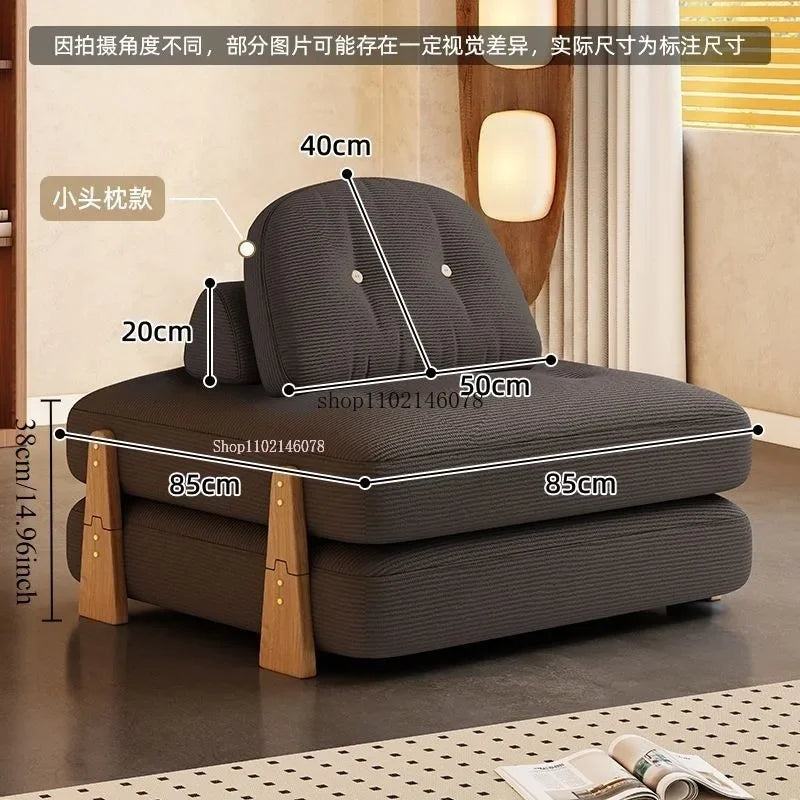 Modular Fabric Sofa Bed for Small Apartments