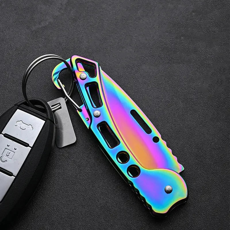 Stainless Steel Folding Knife with Non-slip Handle
