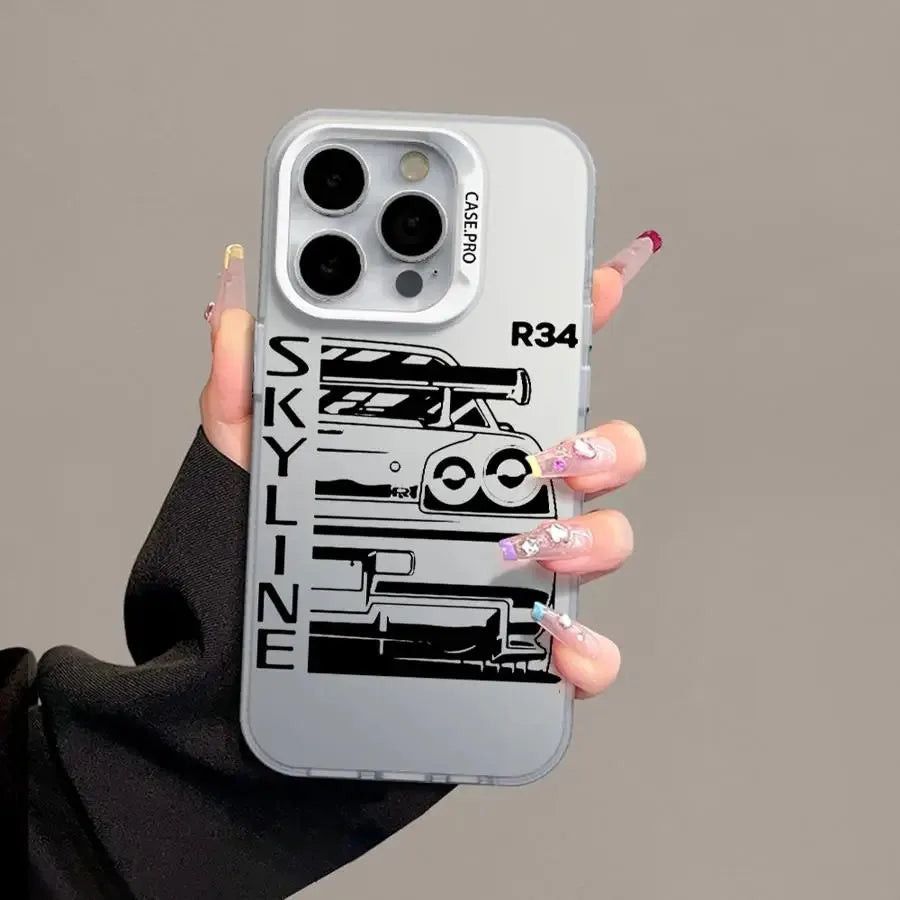 Car Design Phone Case for iPhone 16 15 14 13 Pro MAX