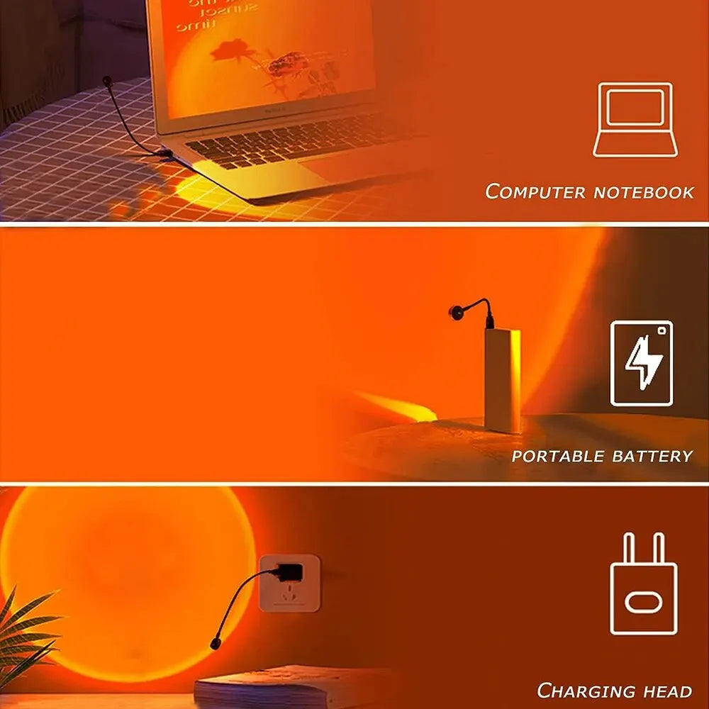 USB Sunset Ambiance Lamp for Mood Lighting