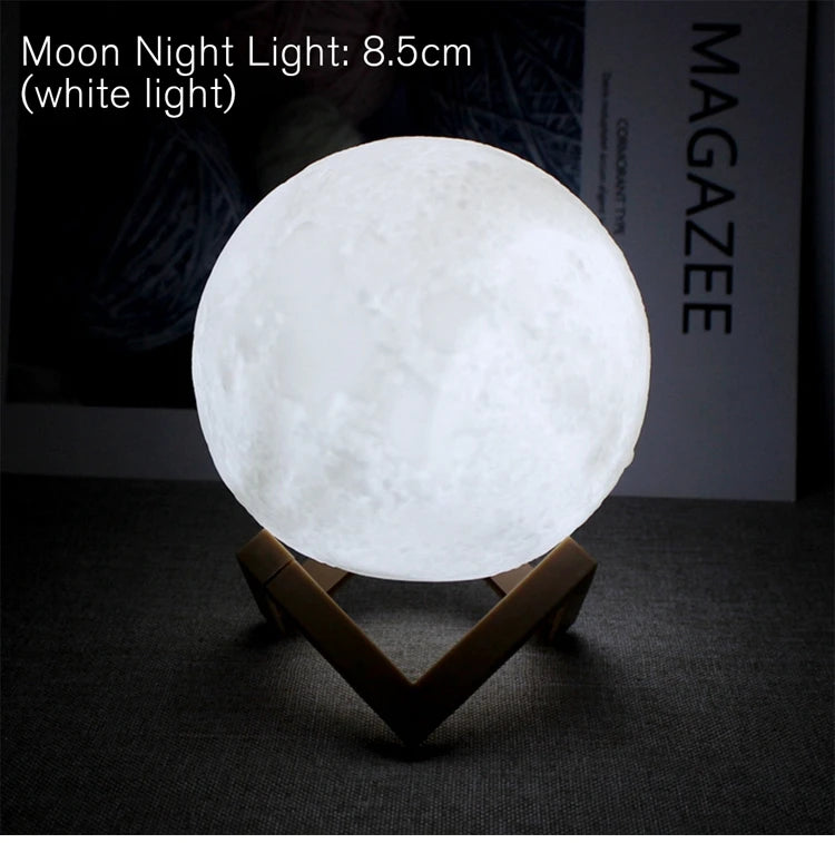 LED Moon Night Light for Bedroom & Decor