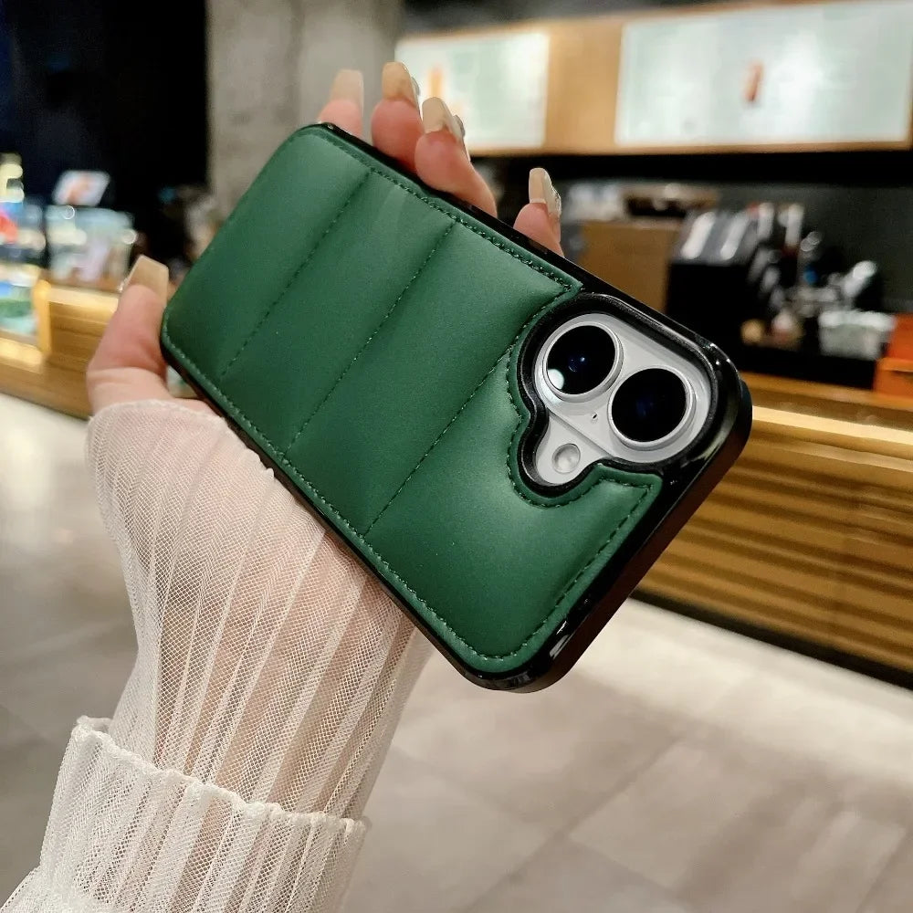 Shockproof Puffer Phone Case for iPhone 16 Series