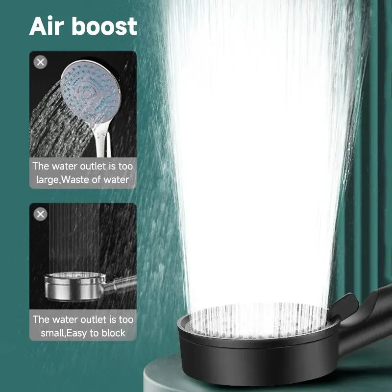 High Pressure Shower Head with 6 Modes & Massage
