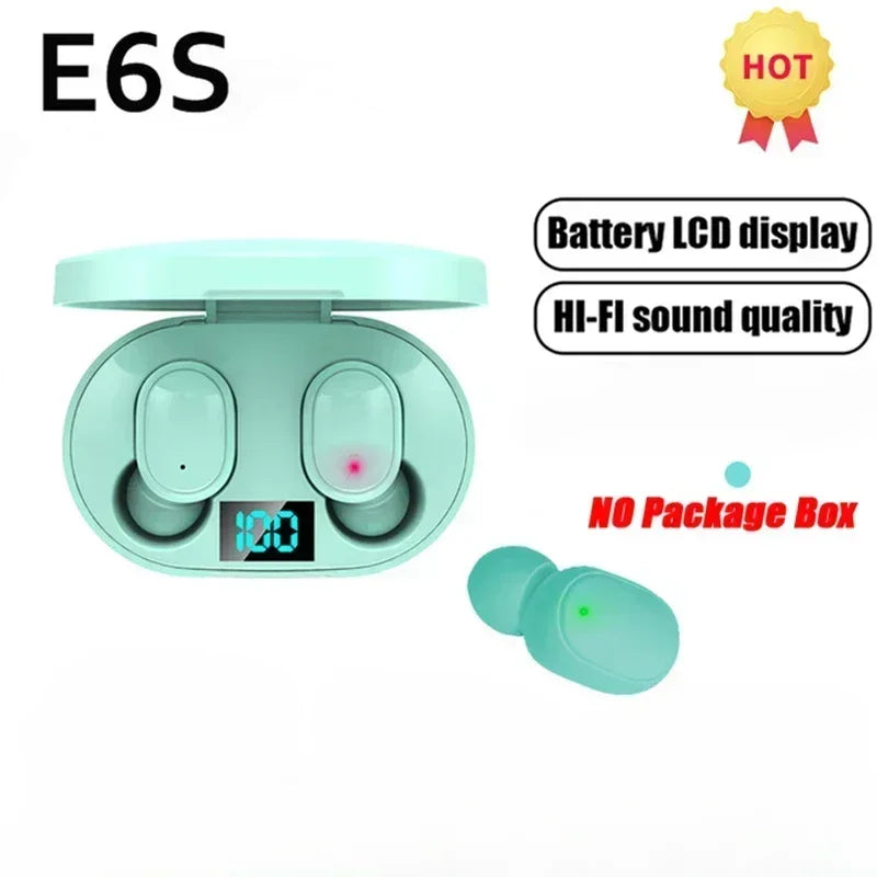 E6S TWS Wireless Bluetooth Earphones with Noise Cancelling