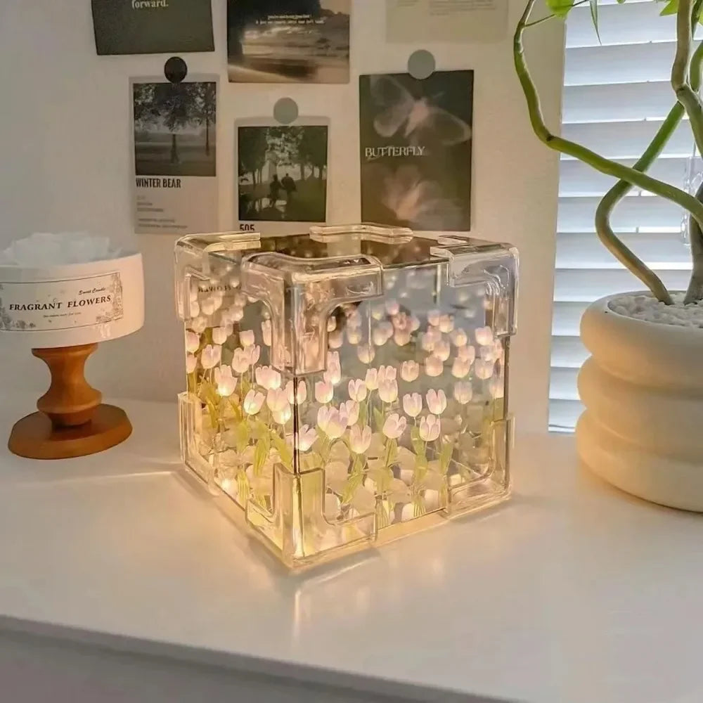 DIY Tulip Flower Night Lamp for Unique Gift