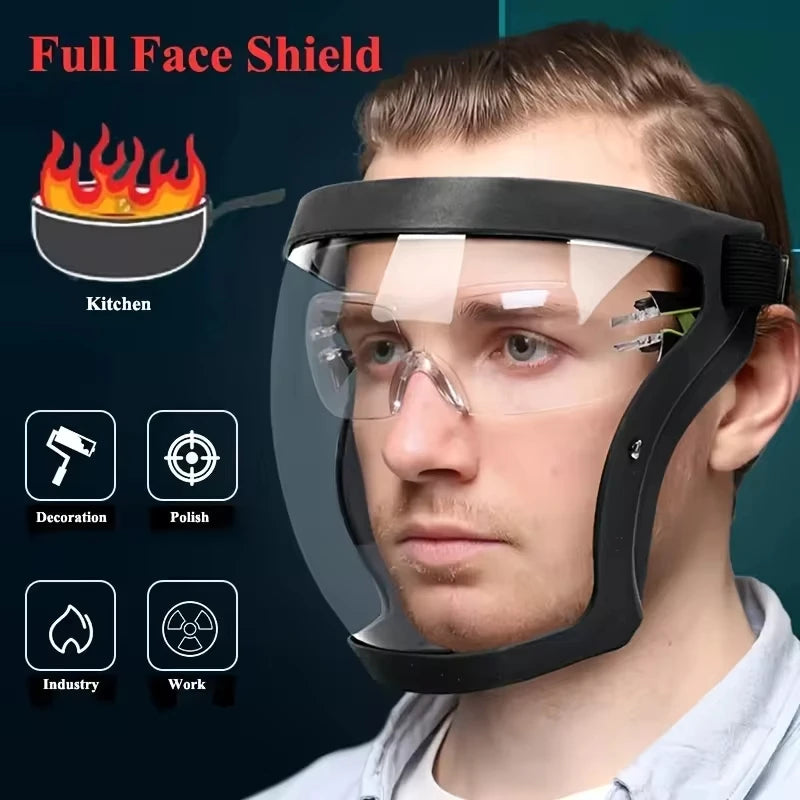 Transparent Safety Face Mask with Adjustable Buckle