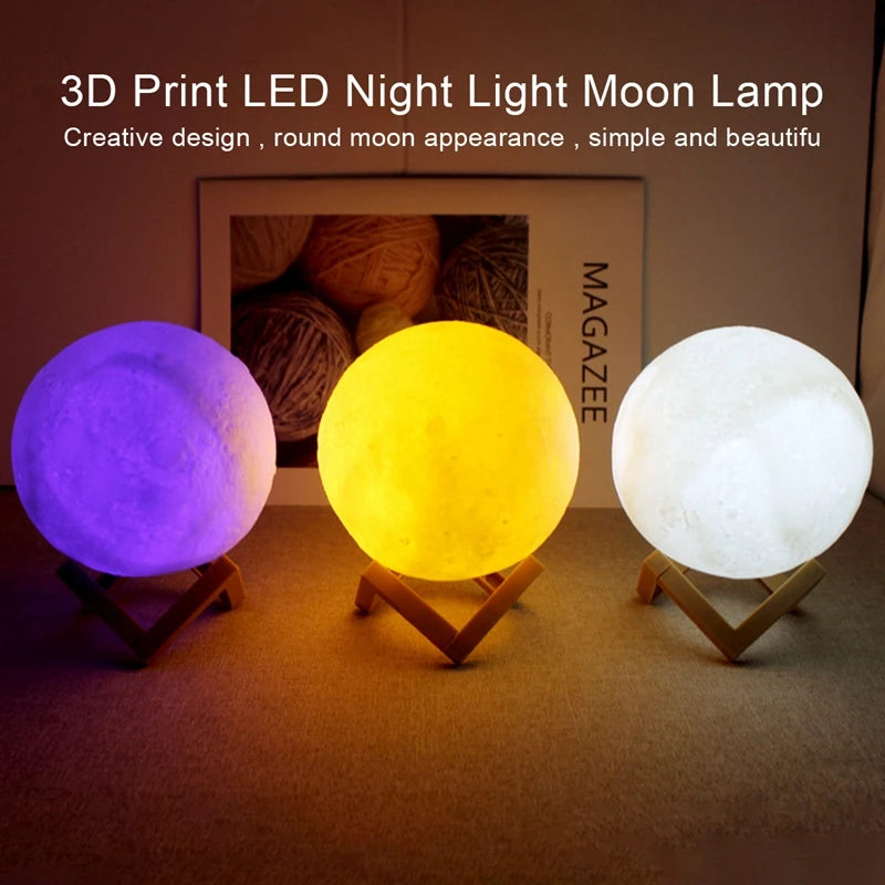LED Moon Night Light - Perfect Kids Gift & Decor