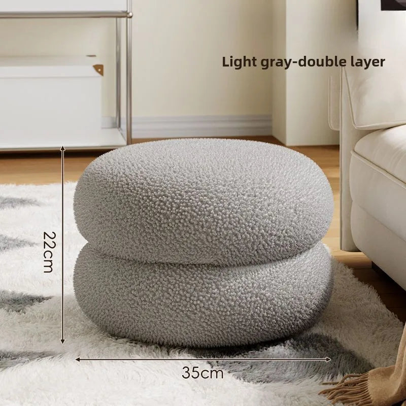 Cloud Lazy Sofa with Lamb Fleece Fabric