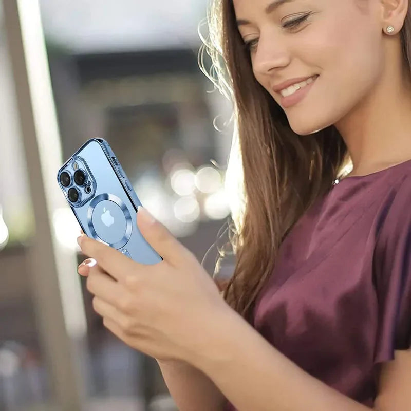 Clear Magnetic Case for iPhone - Lens Protection & Magsafe
