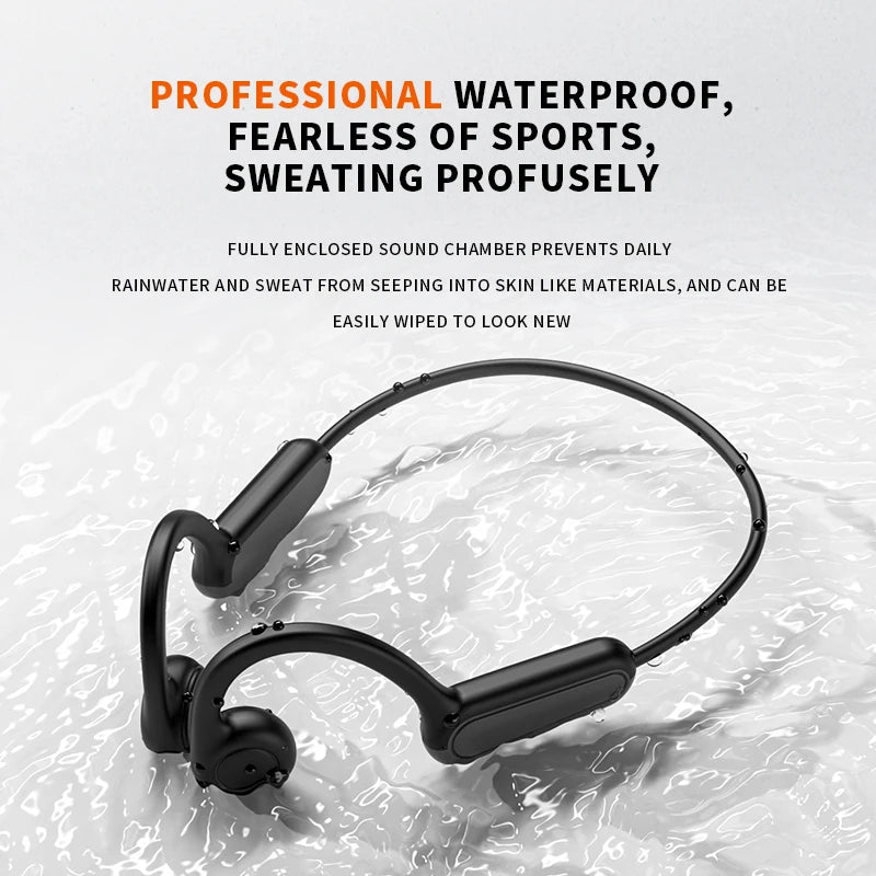 2025 Bone Conduction Bluetooth Earphones Waterproof Sport