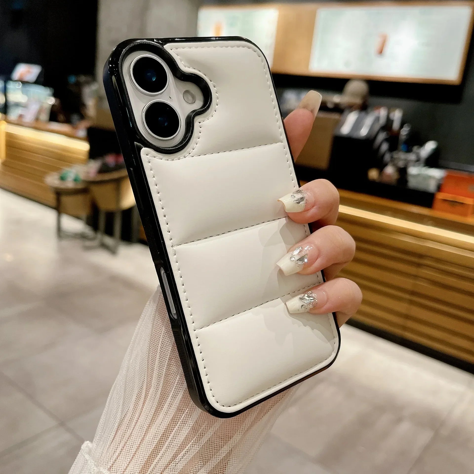 Shockproof Puffer Phone Case for iPhone 16 Series