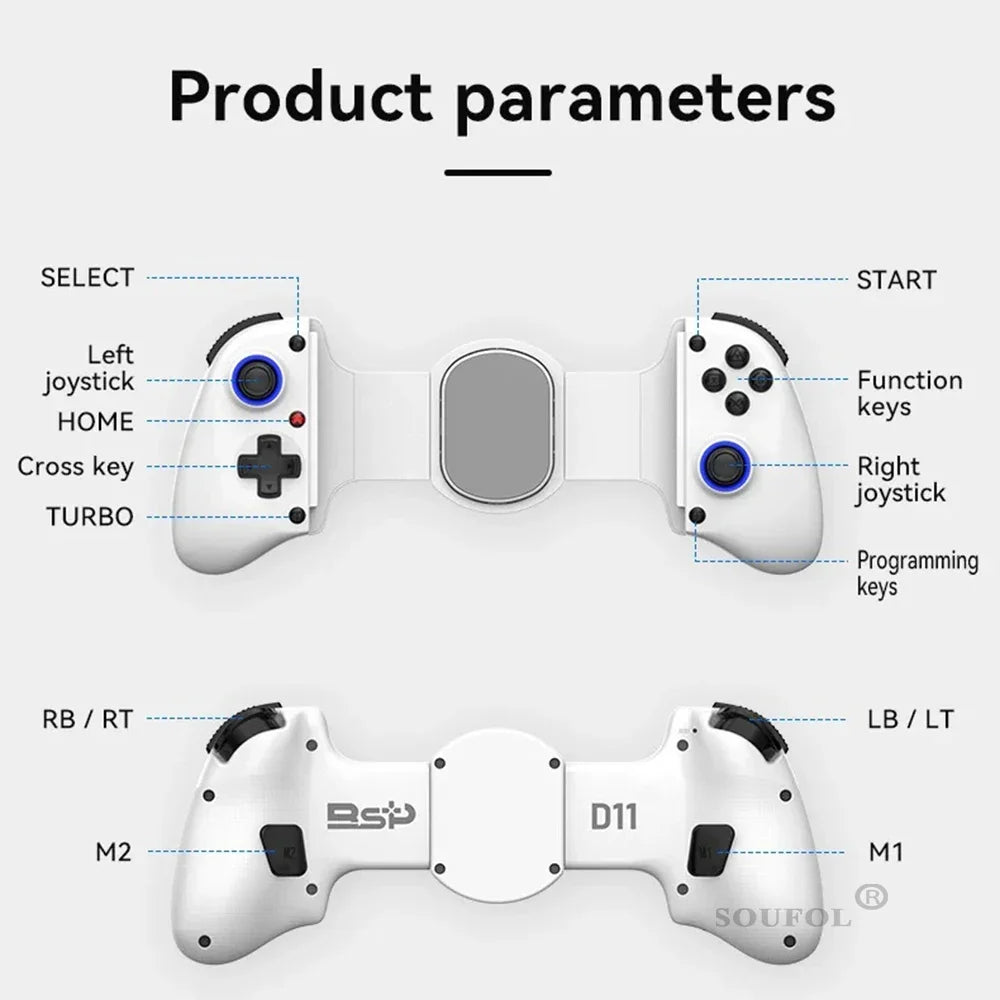 BSP D11 Telescopic Game Controller with Turbo