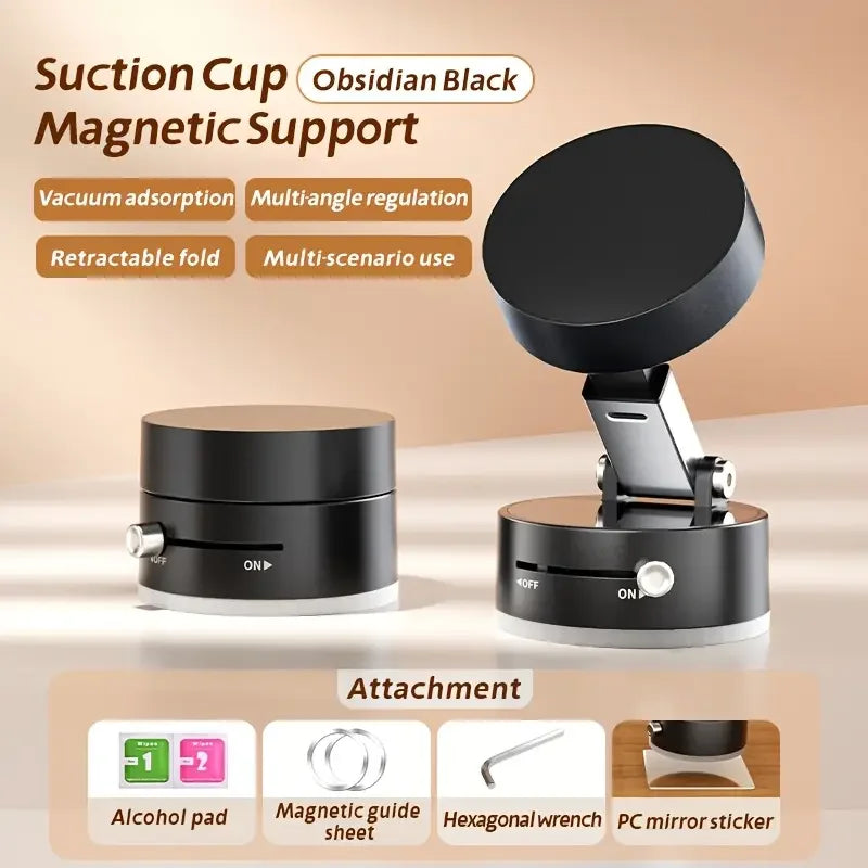Universal Magnetic Phone Holder with Suction & Stability