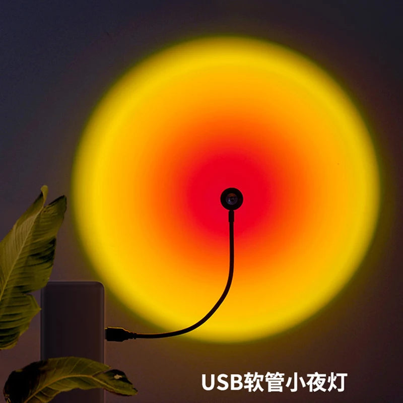 USB Sunset Lamp for Photography & Coffee Decor