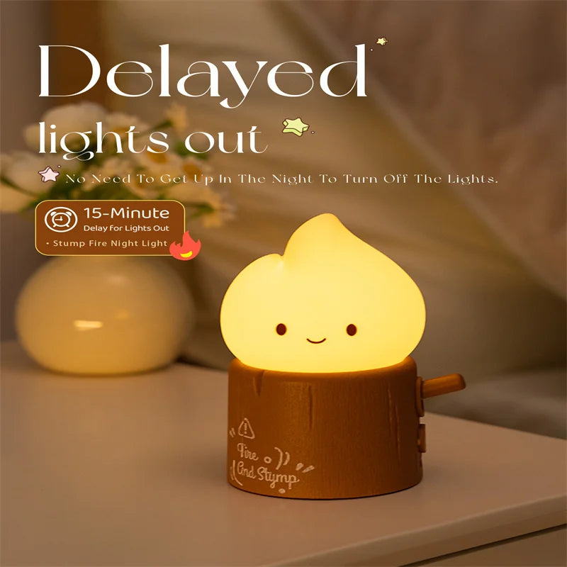 Cute LED Night Lamp - Dimmable Bedside for Kids
