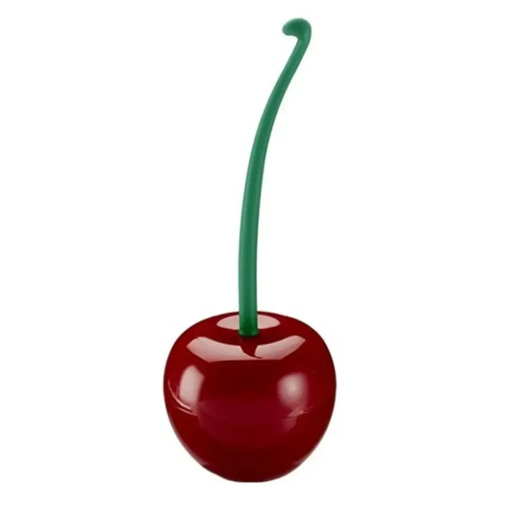 Cherry Shape Toilet Brush Holder Set - Bathroom Accessory