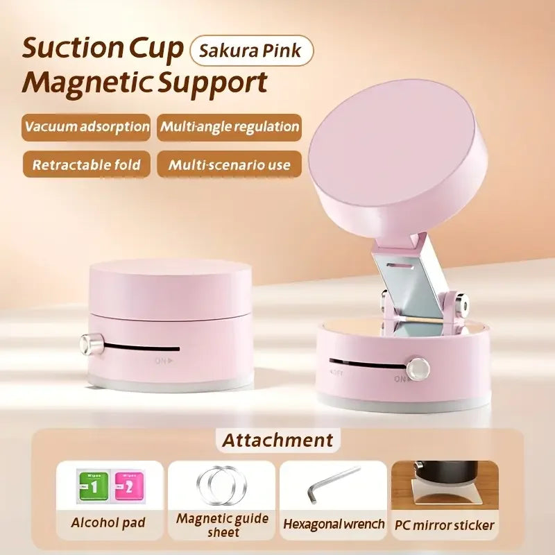 Universal Magnetic Phone Holder with Suction & Stability