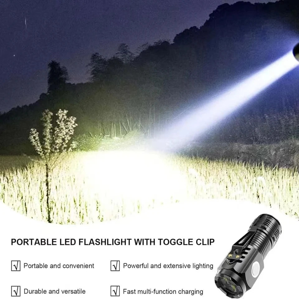 Rechargeable LED Flashlight for Outdoor & Long Range