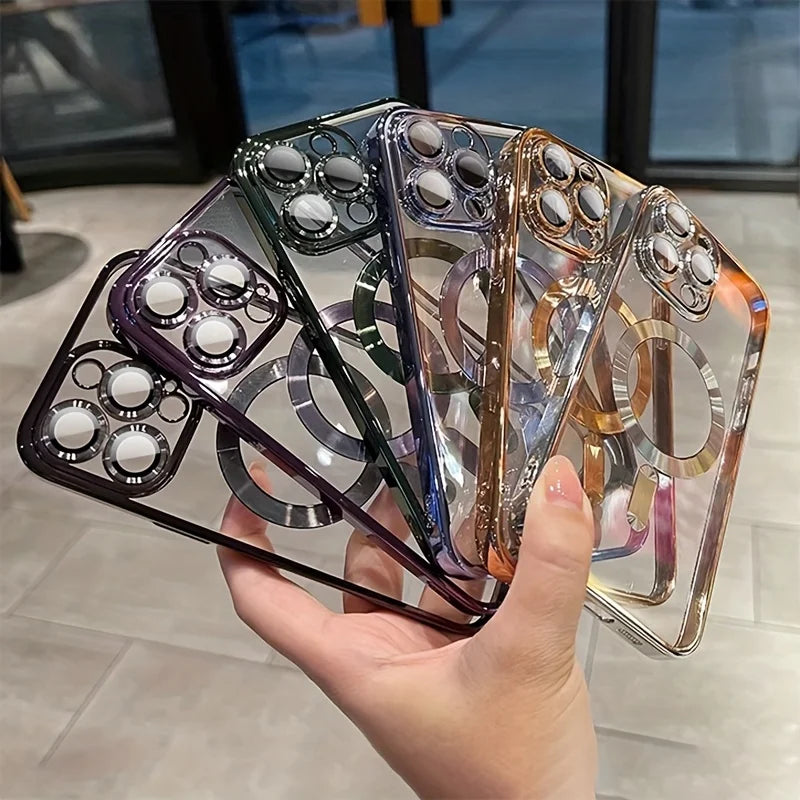 Magnetic Plating iPhone Case for MagSafe Wireless Charging