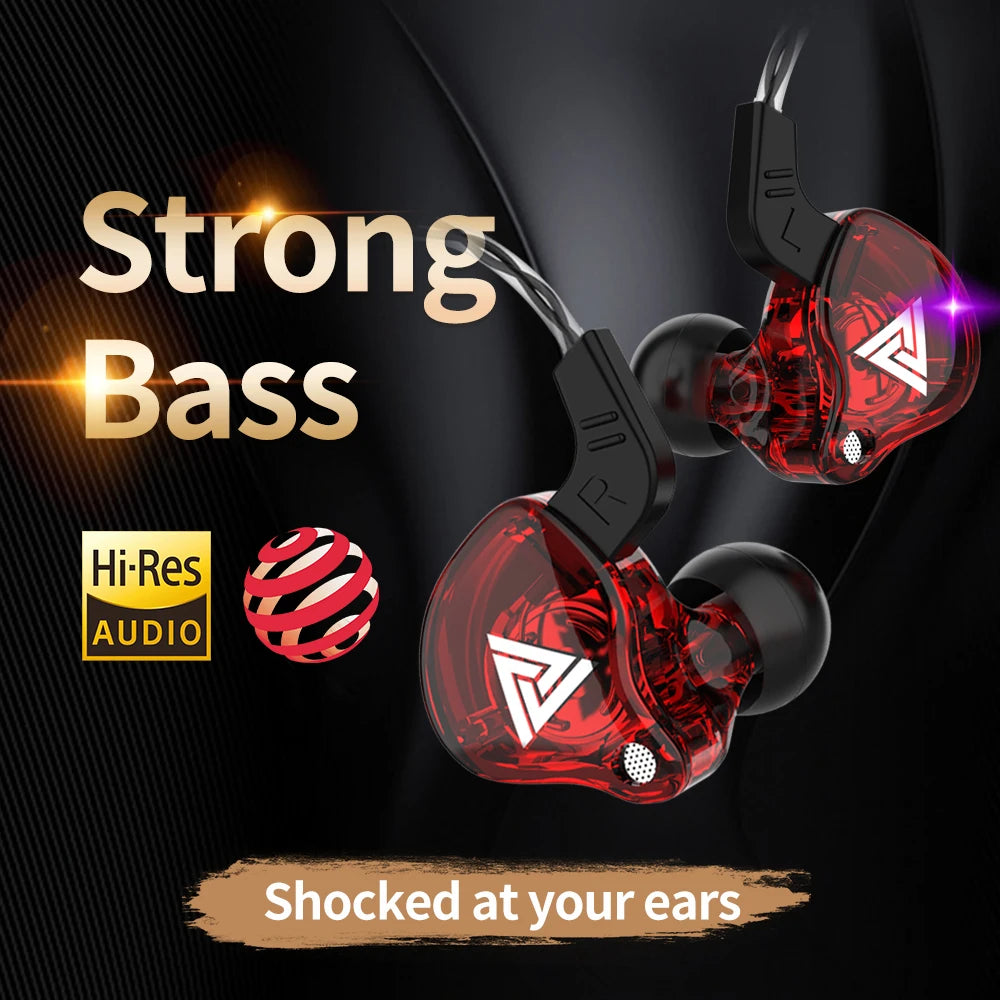 QKZ AK6 Earphones - Dynamic Driver with Mic & HIFI Sound