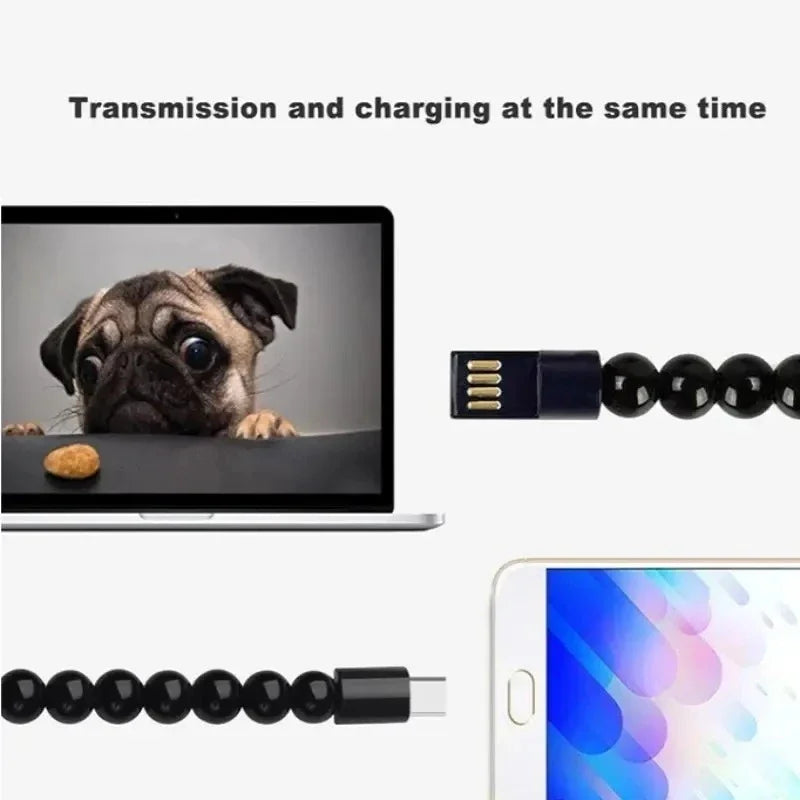 Wearable USB C Charging Bracelet for iPhone & Android