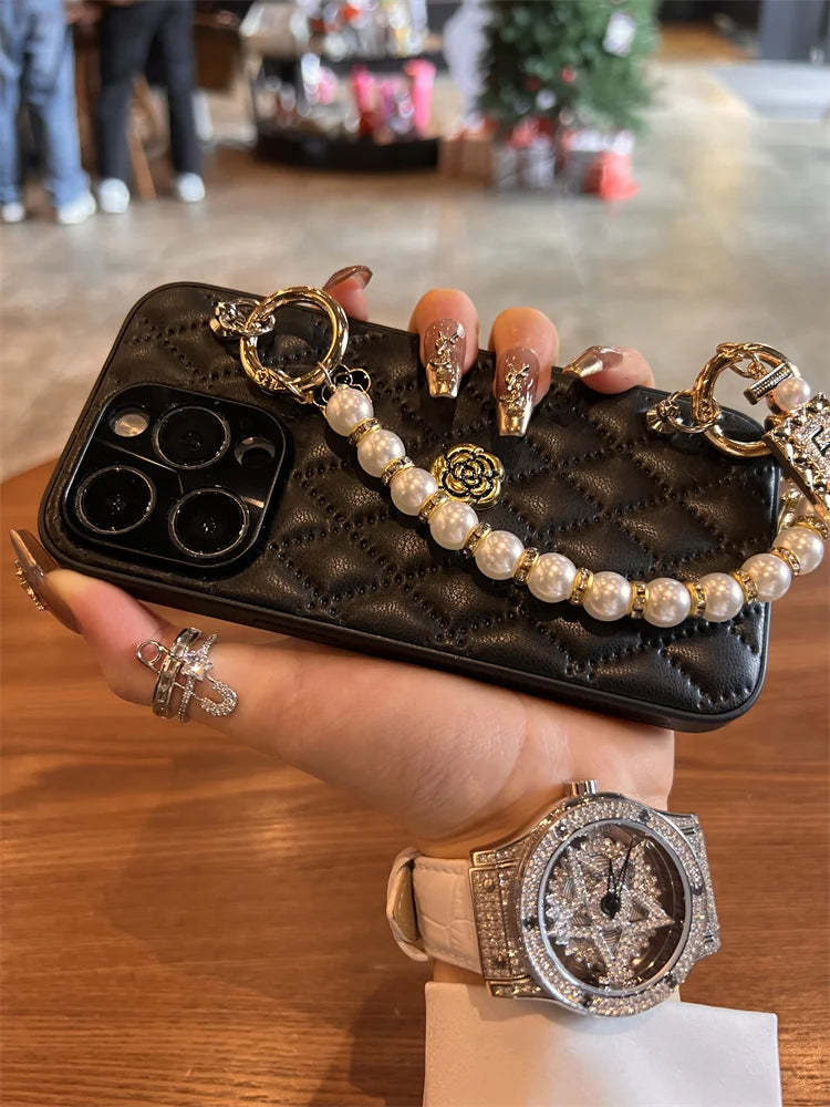 iPhone 17 Pro Max 3D Camellia Case with Chain